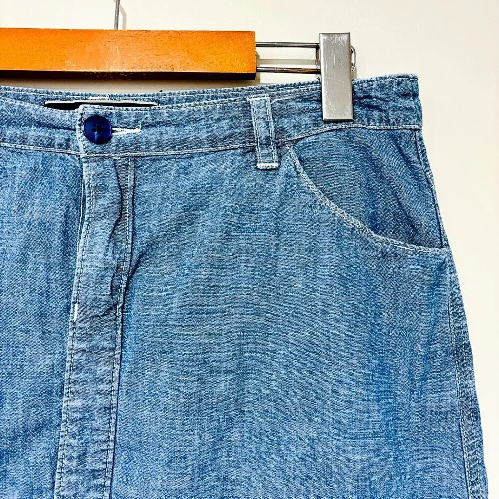 TOMMY BAHAMA Light denim-finish skirt - Picture 3 of 7
